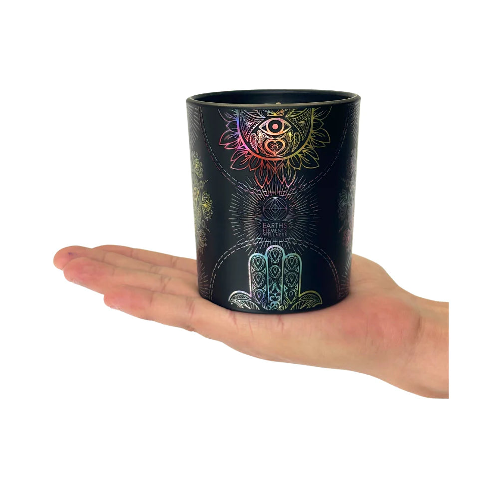 Crystal Candle Hamsa