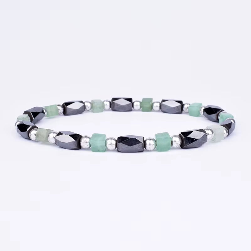 Classical Wave Hematite Energy Bracelets Men Nature High Polish Hematite Magnetic Bracelets for Women New Fashion Energy Jewelry