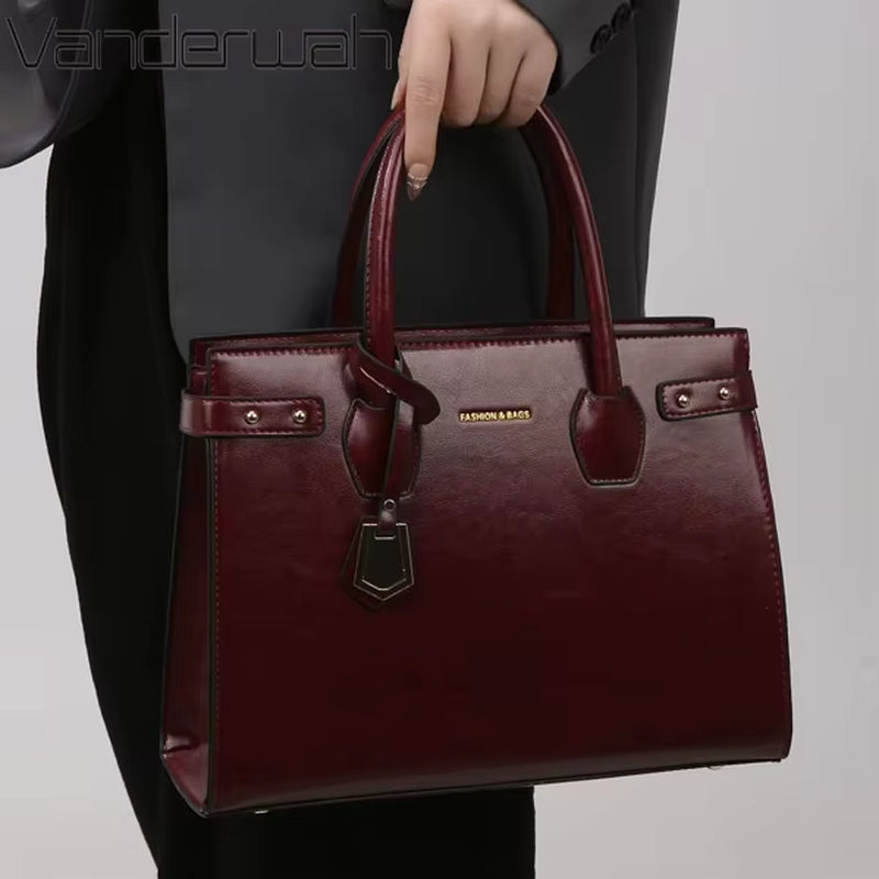 Genuine Handbags for Women 2025 New Luxury Ladies Hand Bags Female Leather Shoulder Top-Handle Crossbody Bags Casual Tote Sac