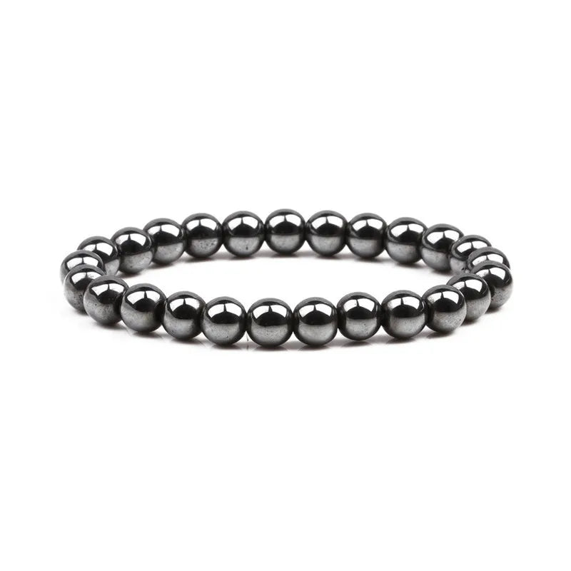 Classical Wave Hematite Energy Bracelets Men Nature High Polish Hematite Magnetic Bracelets for Women New Fashion Energy Jewelry