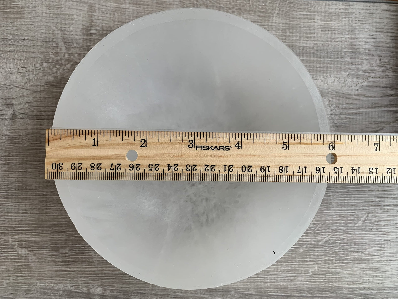 Extra Large Selenite Bowl, 6" Gemstone Carved Selenite Crystal Charging Bowl,...