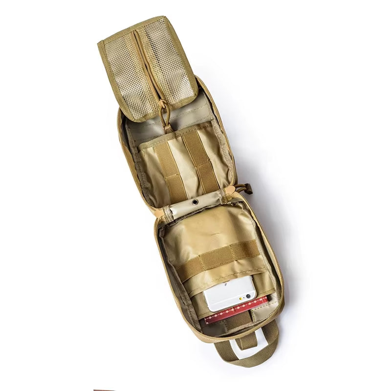 Portable Tactical First Aid Kit Medical Bag for Hiking Travel Home Emergency Treatment Case Survival Tools EDC Pouch