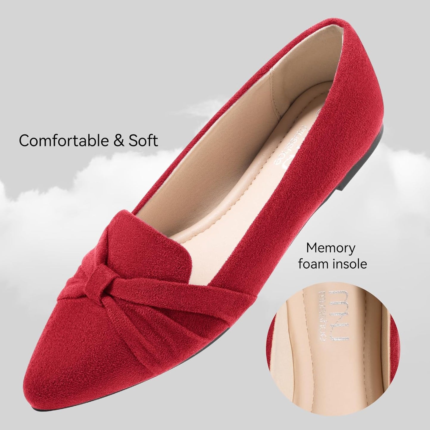 Flat Shoes Women Comfortable Slip on Women'S Flats Dress Shoes for Women