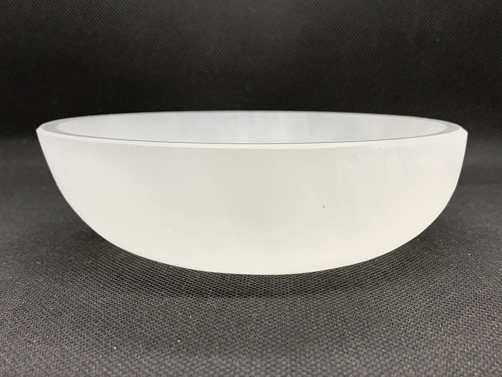 Extra Large Selenite Bowl, 6" Gemstone Carved Selenite Crystal Charging Bowl,...